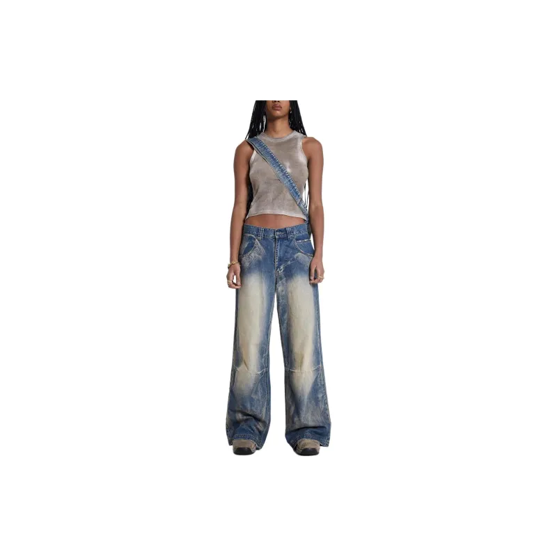 Jaded London Jeans Unisex Blue-2