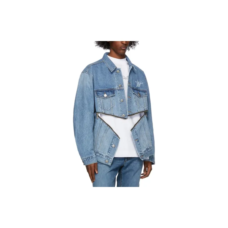WE11DONE Jackets Coats Unisex Blue-2