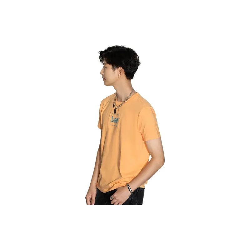Lee FW22 Straight T Shirt Men's Salmon-5