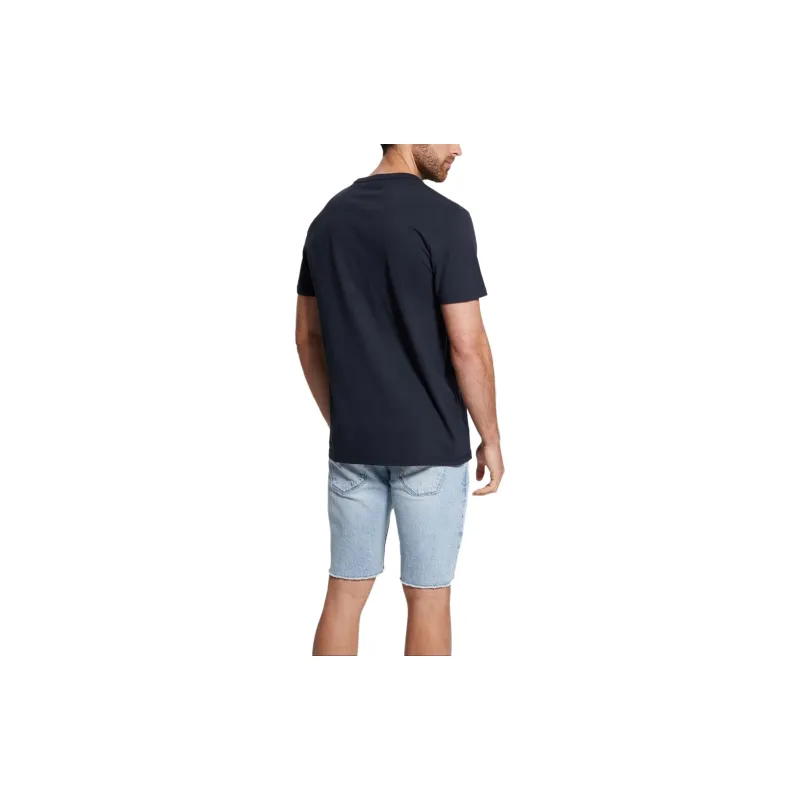 GUESS Triangle Logo T-Shirt T-Shirt Men's Marine Blue-3