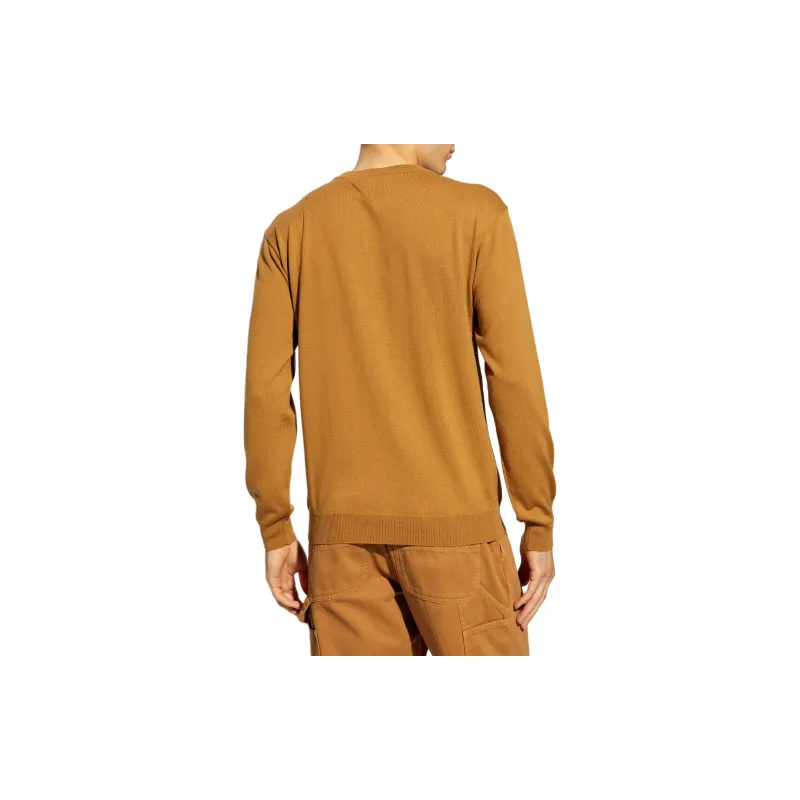 MOSCHINO Teddy Bear Patch Crewneck Knitted Jumper-4