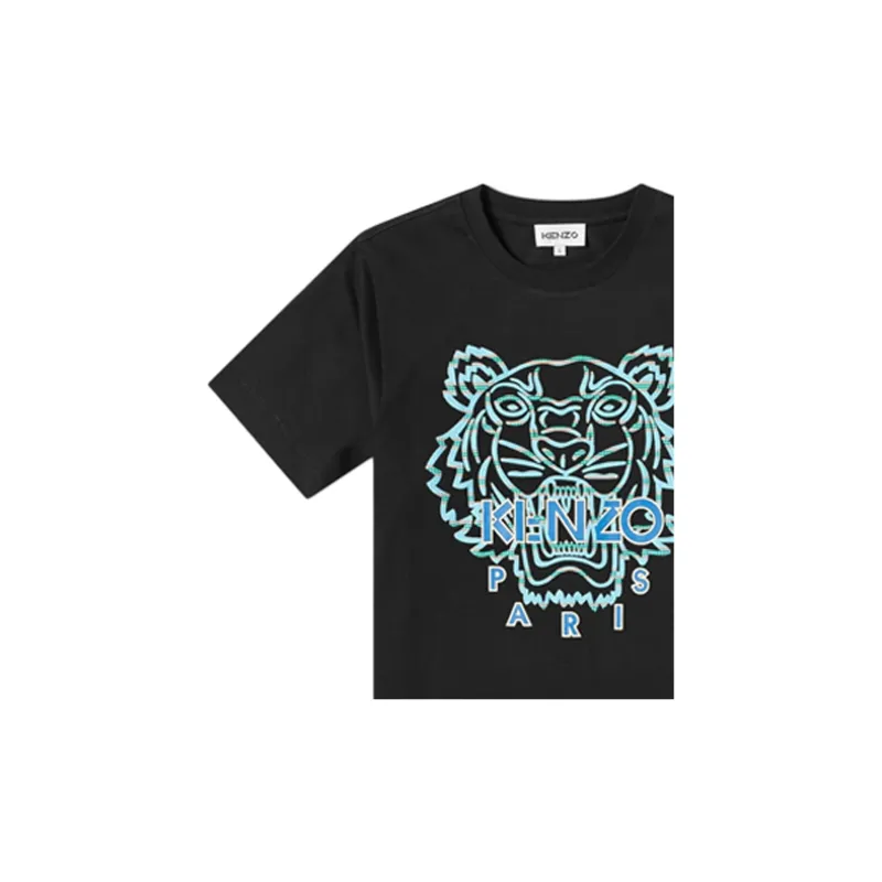 KENZO SS22 Actua Summer Tiger Classic T-Shirt Black-4