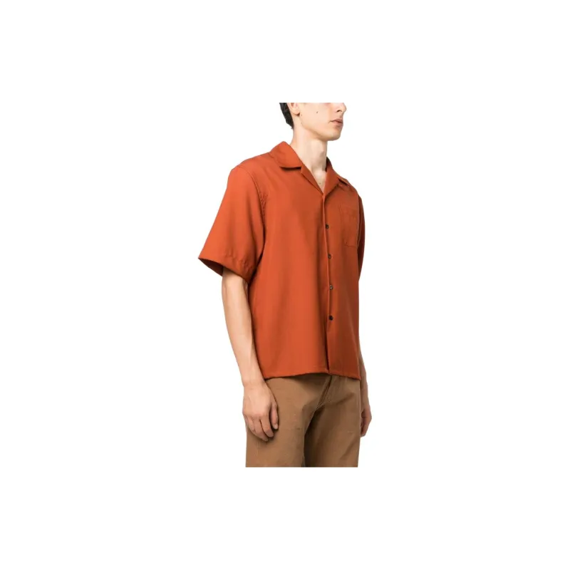MARNI Shirts Men Orange Red-3