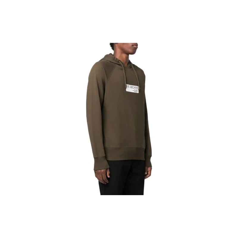FAY Archive Logo Print Drawstring Hoodie-3