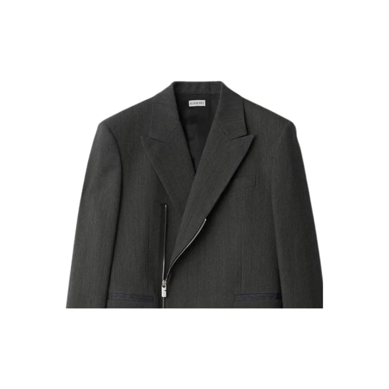 Burberry Jackets Coats Men's Gray Black-6