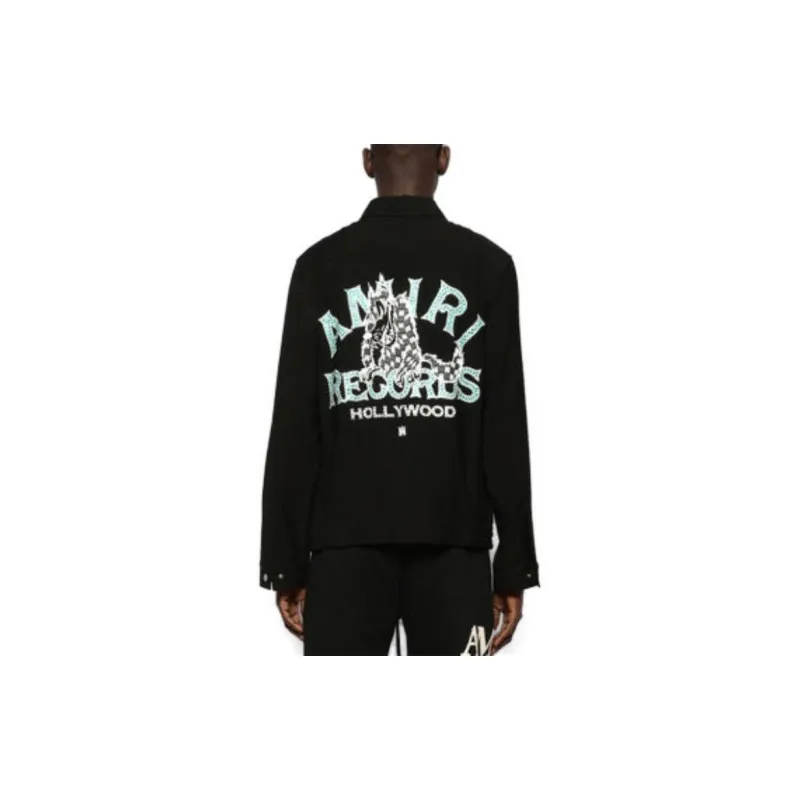 AMIRI Crystal Embellished Wolf Blouson-2