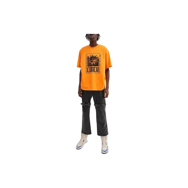 COACH SS24 T-Shirt Men's Orange-1