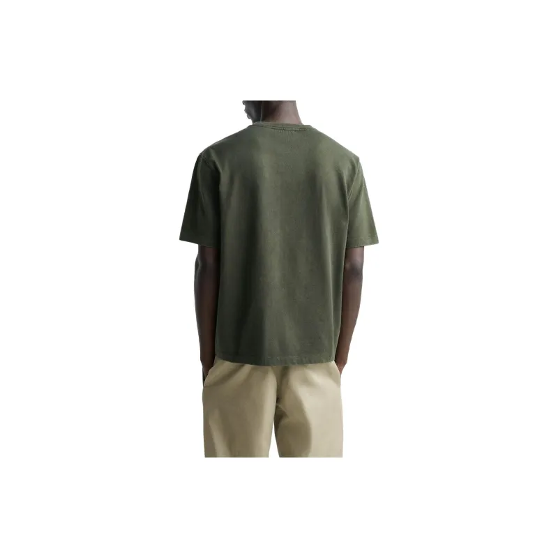ZARA T-Shirts Men Dark Green-2