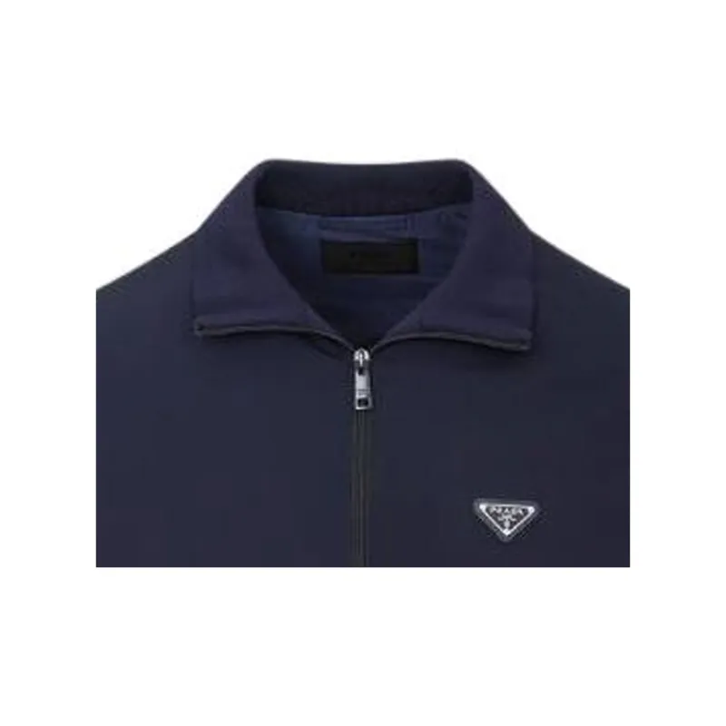 PRADA Triangle logo Zip up Jacket-5