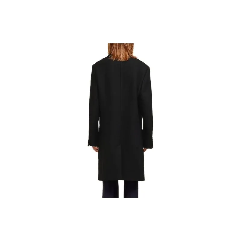 Ami Paris Single Breasted Long Coat-2