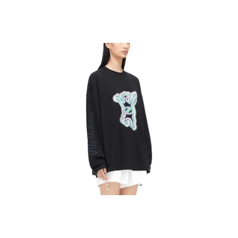 WE11DONE Graphic print Long sleeve T shirt-3