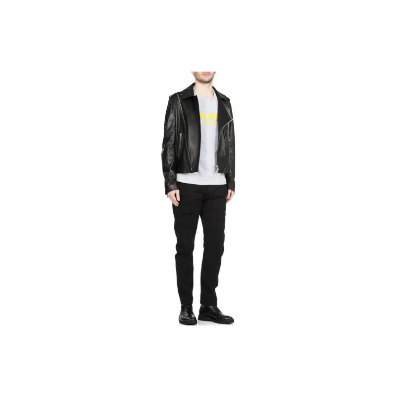 BALMAIN T-Shirts Men Gray-1