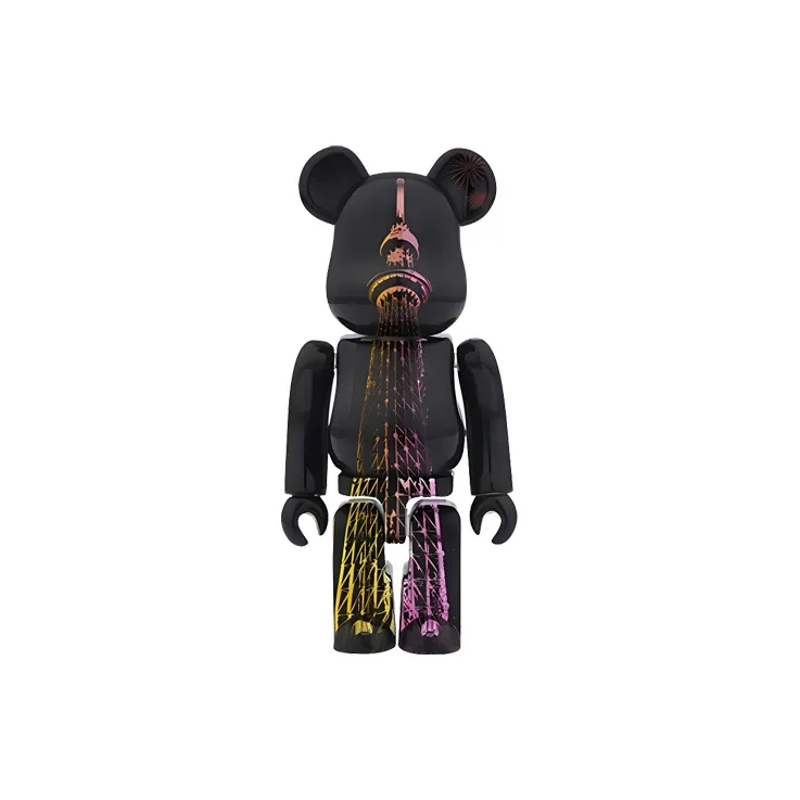 BE@RBRICK Tokyo Sky Tree Light Up Version Tokyo Skytree Yafeng Hang Tag Box 100%-3