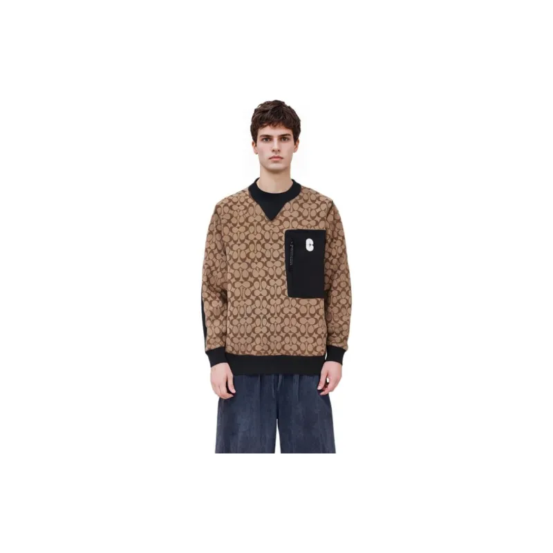 COACH SS23 Sweatshirt Men's Brown-5