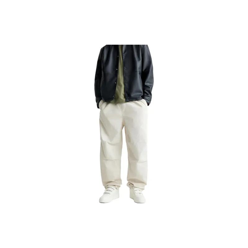 ZARA Casual Pants Men's Ice White-3