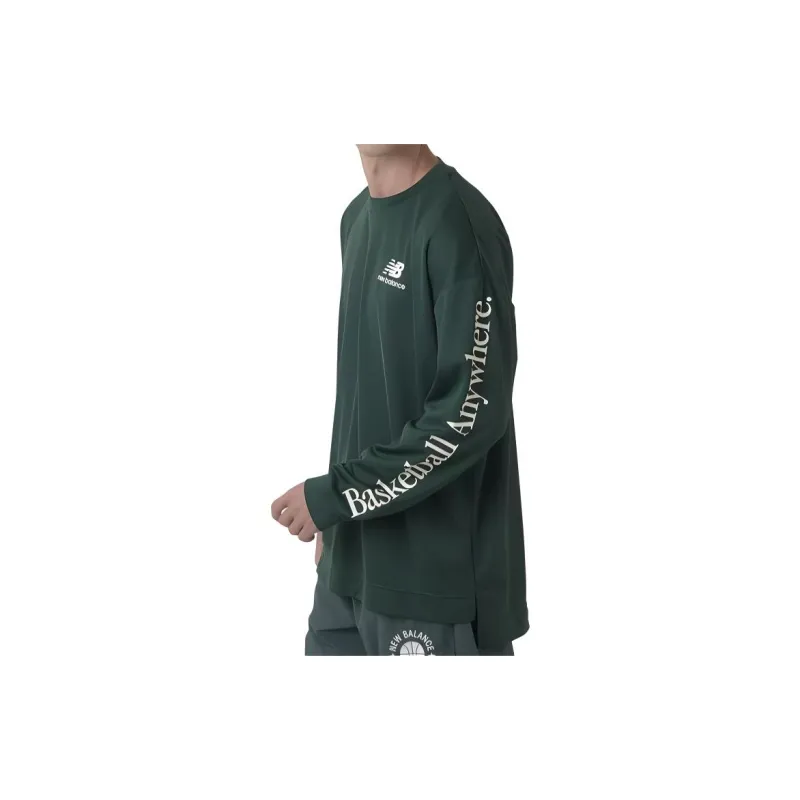 New Balance Sweatshirt Men's Dark Green-4