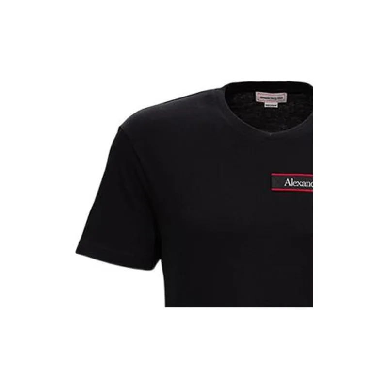 Alexander McQueen Logo Patch Crewneck T Shirt-5
