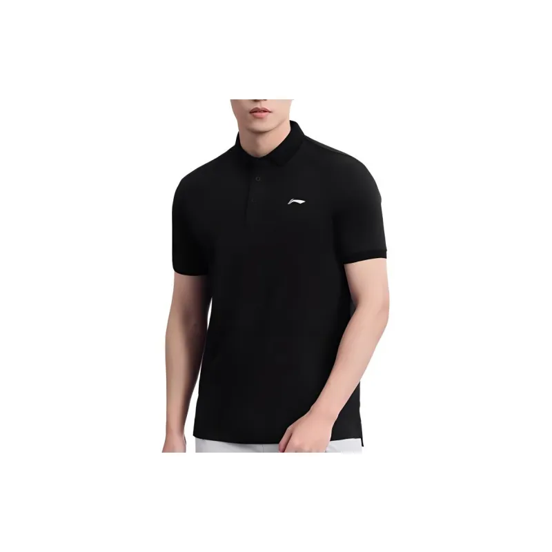 LiNing Polo Shirt Men's Standard Black-2