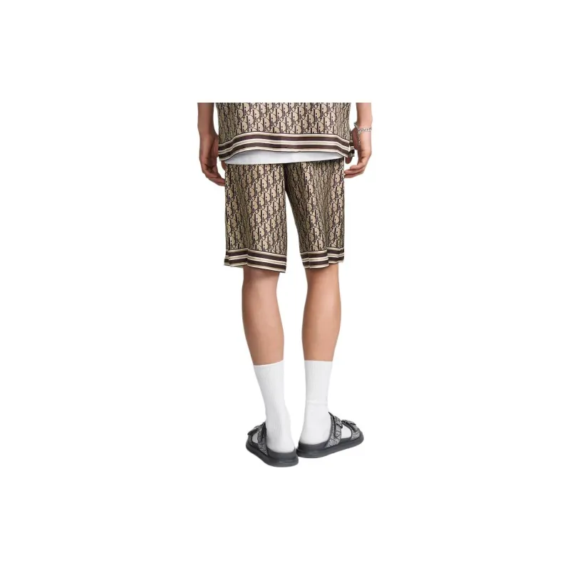 DIOR Casual Shorts Men Brown-2