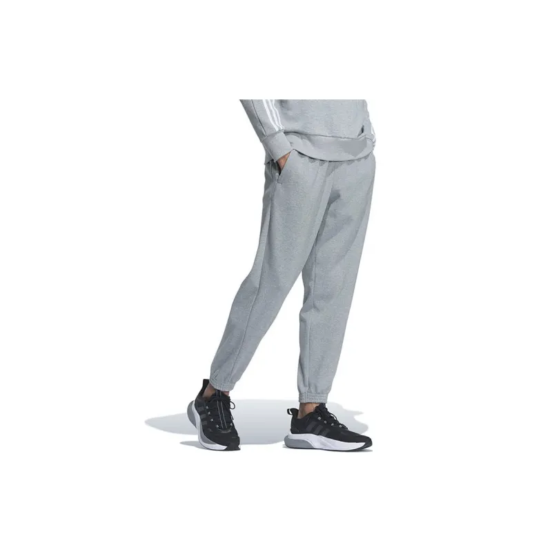 Adidas Knitted Sweatpants Men Gray-4