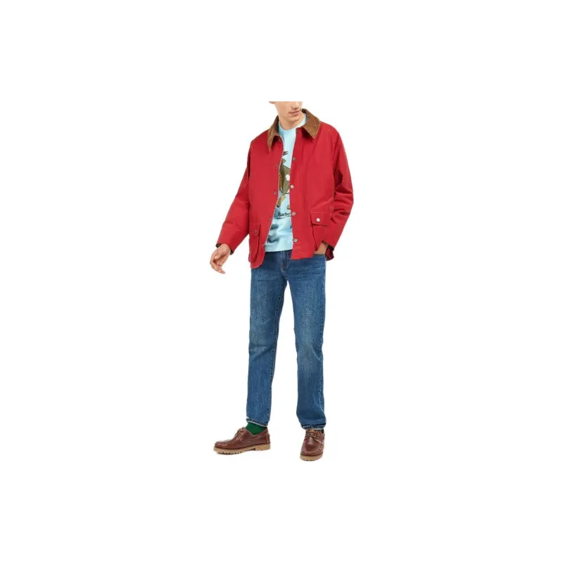 Noah X BARBOUR Jackets Unisex Maroon-2