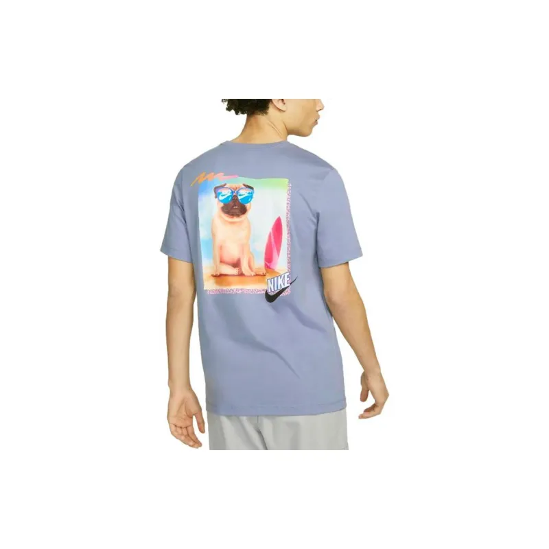 Nike Set-in Sleeve T-Shirt Men's Steel Blue-4