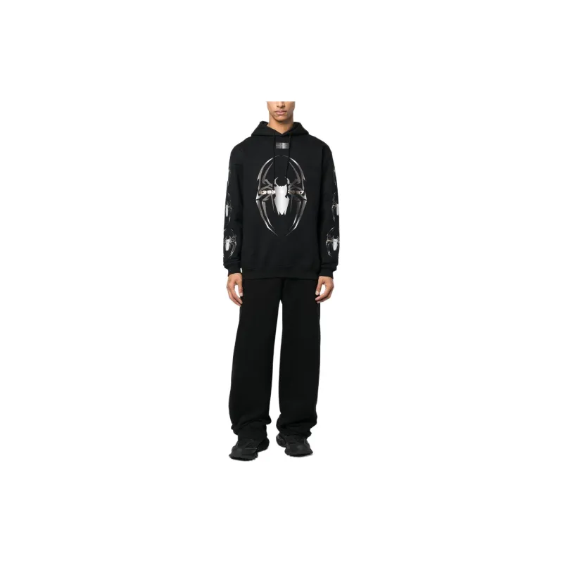 VTMNTS Spider print Drawstring Hoodie-1