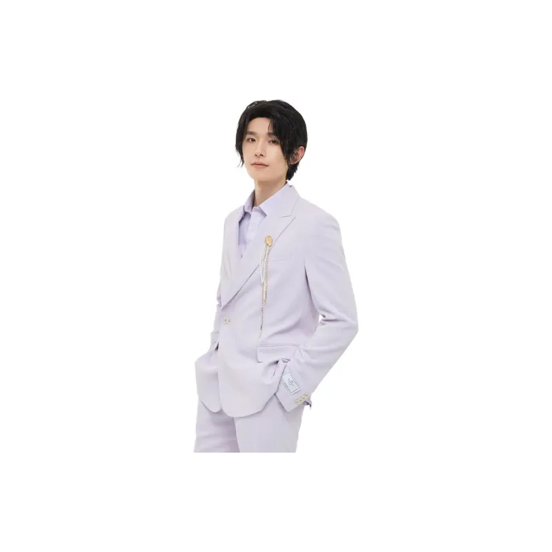 ZIOZIA Business Suit Men's Purple-1