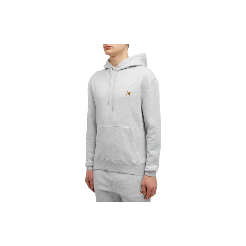 Maison Kitsune Fox Head Patch Drawstring Hoodie-3