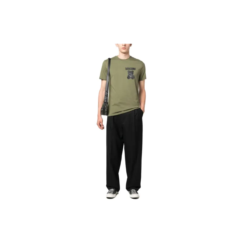 MOSCHINO T Shirts Men Green-1