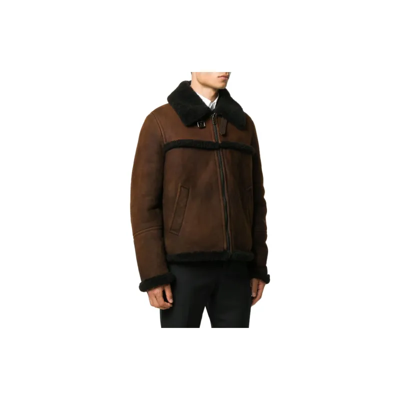 PRADA Leather Jackets Men Brown-2