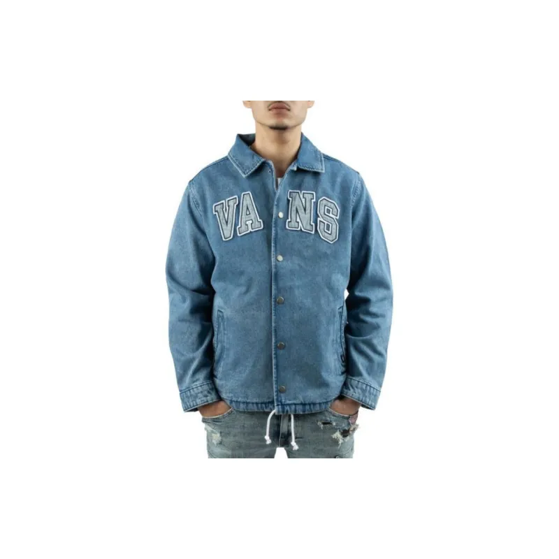 Vans Denim Jackets Men Washed Blue-2