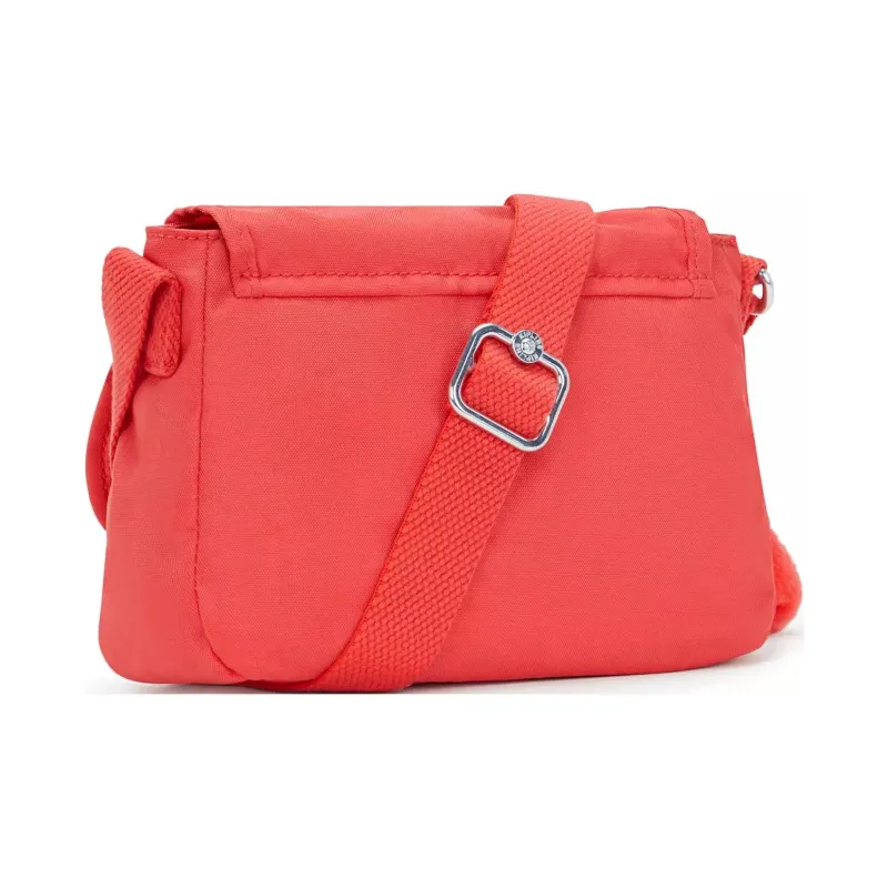 Kipling Nylon Crossbody Bag Mini Unisex Coral-3
