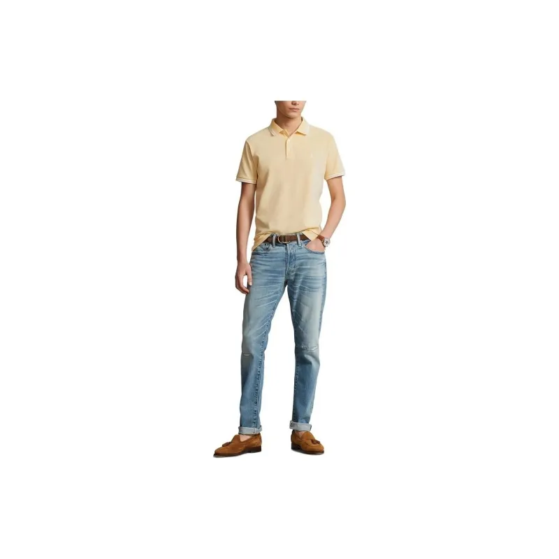Polo Ralph Lauren Polo Shirt Men's Beige Yellow-1