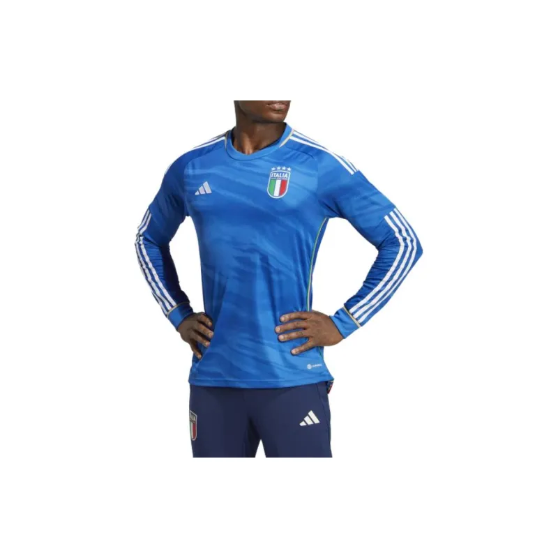 Adidas Italy 2023 Home Long Sleeve Jersey-2