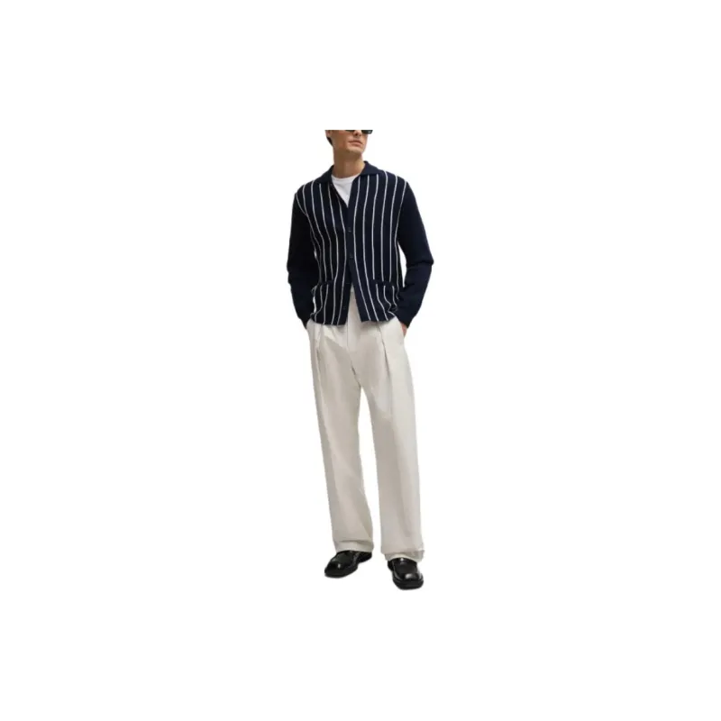 HUGO BOSS SS24 Knitwear Men's Navy-1