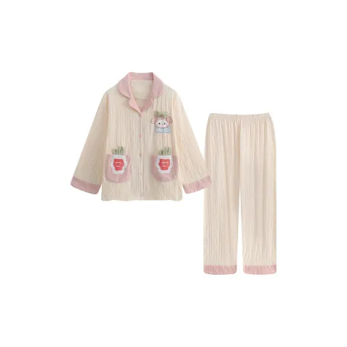 Sleeping Beauty Pajama Set Women's White