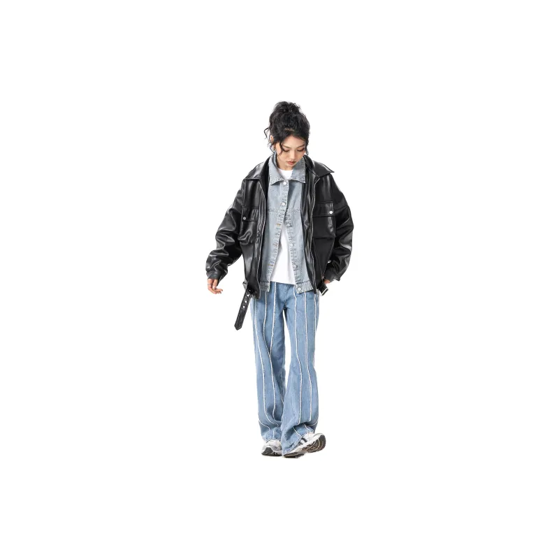 M MAICCO Jackets Unisex Black-5