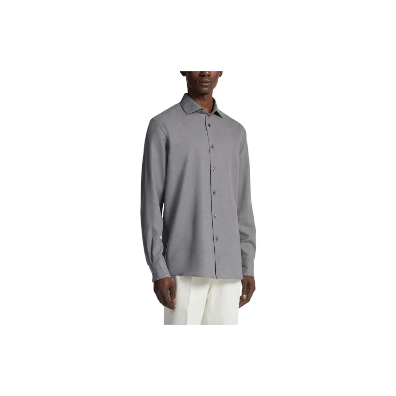 Ermenegildo Zegna Cashco Long Sleeved Shirt-1