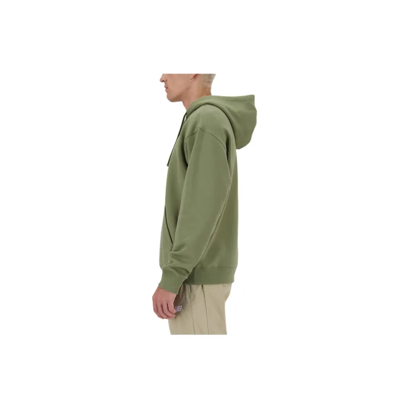 New Balance Iconic Collegiate Graphic Hoodie Sweatshirt Men's Dark Peridot-2