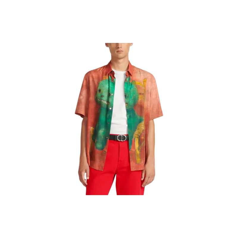 DIOR Shirts Men Red-3
