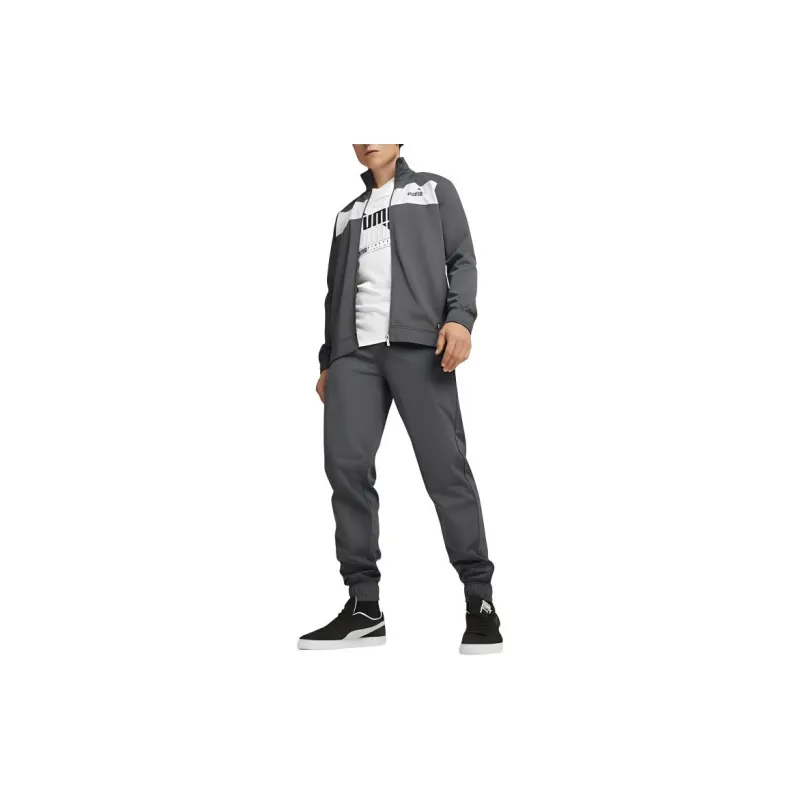 PUMA Men's Poly Tracksuit Casual Sportswear Men's Mineral Gray Color-2