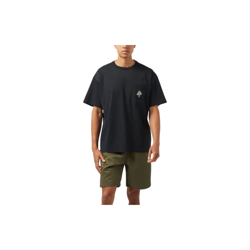 Converse Mushroom Oversized Fit Erkek Siyah T-Shirt T-Shirt Men's Black-1