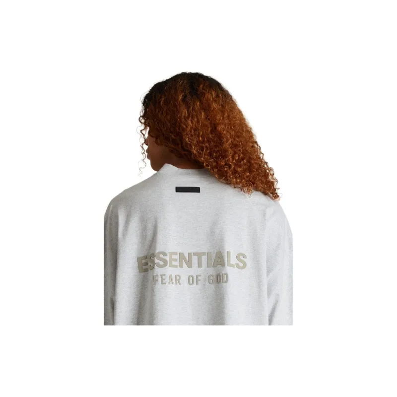Fear Of God Essentials Logo embossed Cotton T shirt-3