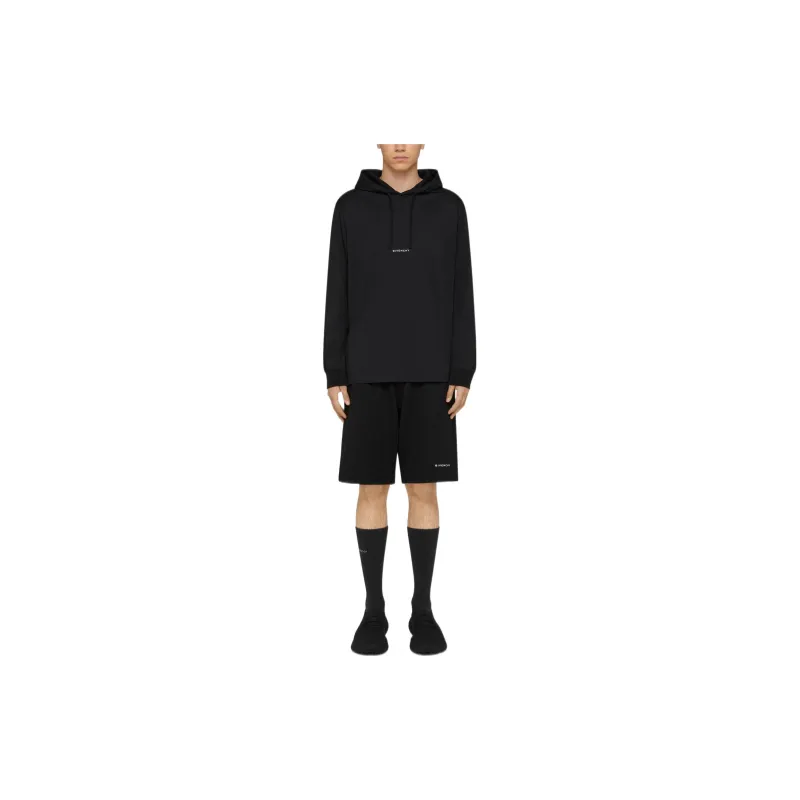 Givenchy Classic Fit Printed Jersey Hoodie-1