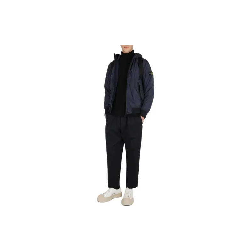 STONE ISLAND Logo Patch Hooded Track Jacket-2