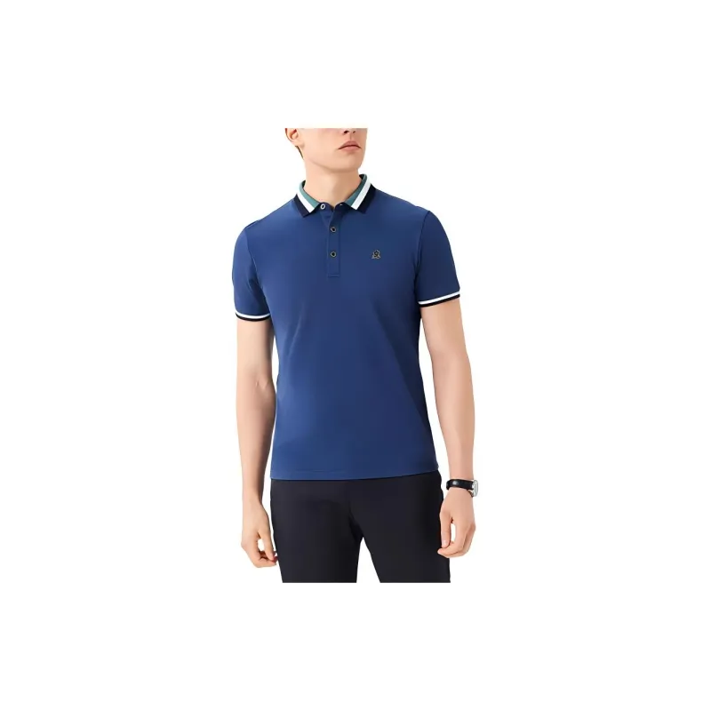 Montagut SS24 Polo Shirt Men's Dusty Blue-1