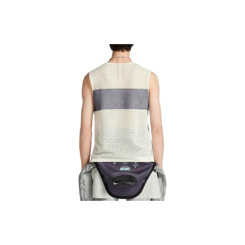 DIOR SLEEVELESS T Shirt Men's White-3