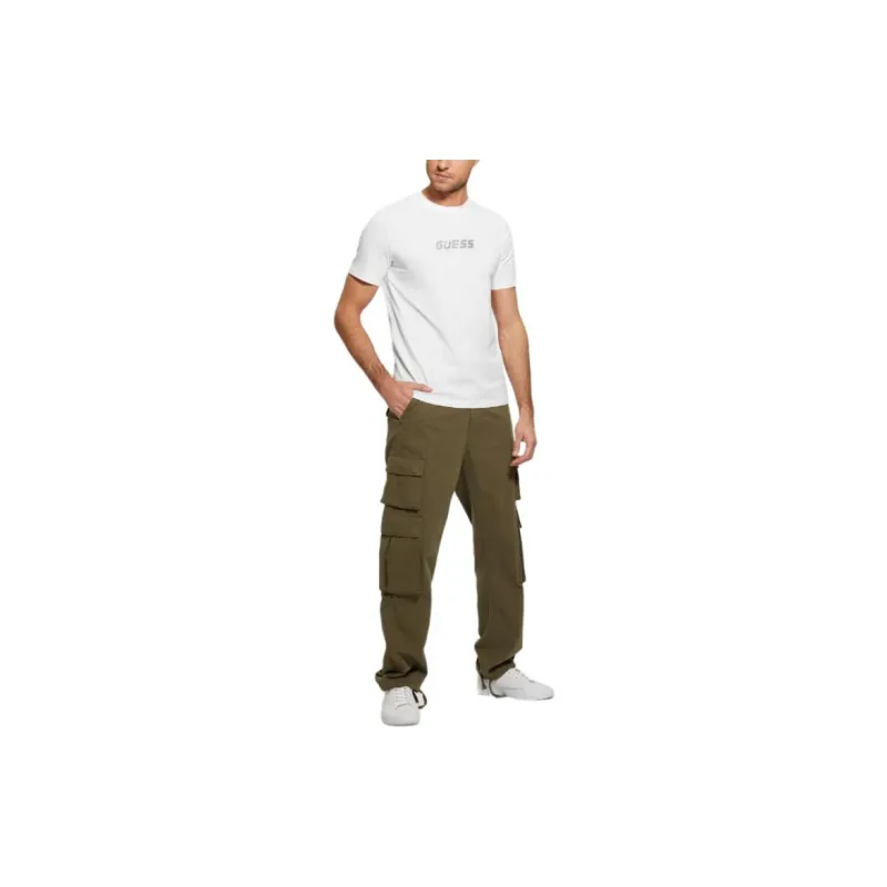 GUESS Eco Calvin Active Tee T-Shirt Men's White-1