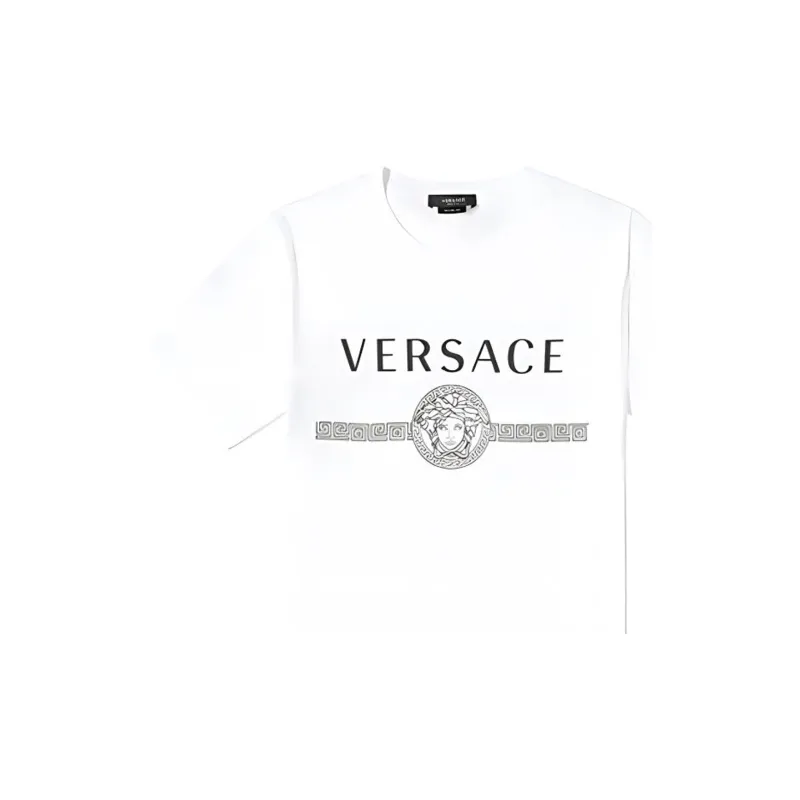 VERSACE Medusa Logo Print T Shirt-5